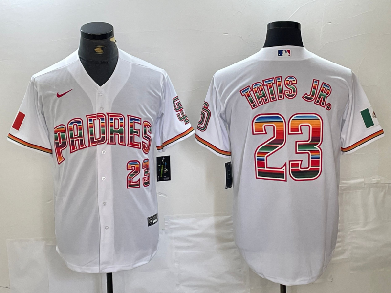 Men's San Diego Padres Fernando Tatis Jr. #23 White Limited Jersey